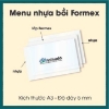 Ảnh của In menu nhựa bồi tấm Formex theo yêu cầu